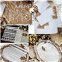 Papier Dentelle Deco, 40 Pcs Papier Dentelle Scrapbooking, Papier Décoratif Ajouré, Papier Découpé en Dentelle Creuse, Motif Pap