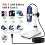 Jiusion 40-1000X Portable Grossissement Endoscope 8 LED avec Adaptateur Professionnel
