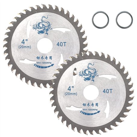 SI FANG Lot de 2 lames de scie circulaire TCT de 110 mm