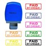 Sseell Payant par ch¨¨que auto-encreur Auto-encreur ¨¦cole timbres avec cadre Ligne Encre noire