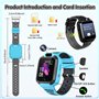 Olivfant Montre Connectée Enfant, Montres Connectées étanches avec Tracker, Réveil SOS, Caméra, Montre-Bracelet Numérique, Cadea