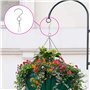 XINGSUI Pince à crochet rotative 8 pièces, pince à crochet rotative coupe-vent S, utilisée pour suspendre des carillons éoliens,