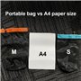 HLIWS 2 PCS Noir Sac Filet de Nylon, Ultralight Sacs Maille, Petit Sac Cordon de Rangement, Camping Randonnée Pochette (S+M)
