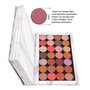 Allwon 4 - layer Book Marble Magnetic Palette large empty Vanity Palette Storage Box for Eye Shadow Lip blush Red Powder (White)