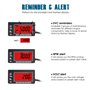 Runleader Compteur horaire auto-alimenté Tachymètre Voltmètre à batterie, rappel de maintenance, rappel du régime et de la tensi