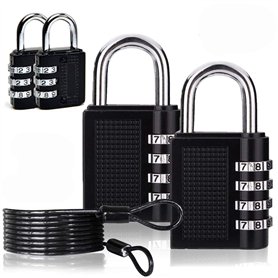 Lot de 4 verrous à combinaison