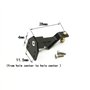 AXspeed Chargeur monté sur Boule Crochet de Manille Crochet Attelage remorque pour 1/10 RC Crawler Car SCX10 D90 Noir