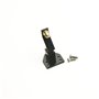 AXspeed Chargeur monté sur Boule Crochet de Manille Crochet Attelage remorque pour 1/10 RC Crawler Car SCX10 D90 Noir
