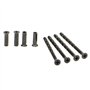M4 Vis en acier Noir Lot de 4 boulons de connexion universels avec manchons de fixation M4 Noir