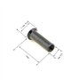 M4 Vis en acier Noir Lot de 4 boulons de connexion universels avec manchons de fixation M4 Noir