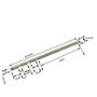 VINLIN Lot de 4 vis de fixation M3 pour poignée de porte, Acier allié, Roses
