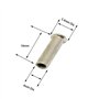 VINLIN Lot de 4 vis de fixation M3 pour poignée de porte, Acier allié, Roses