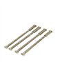 VINLIN Lot de 4 vis de fixation M3 pour poignée de porte, Acier allié, Roses