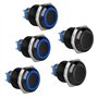 Linkstyle Interrupteur Bouton Poussoir Momentané 16mm