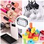 Lot de 5 trousses à maquillage en PVC transparent avec fermeture éclair, trousse de toilette portable transparente pour voyage d