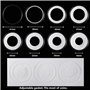 MUROAD Lot de 60 capsules de pièces de monnaie de 41 mm avec joint en mousse, boîte de rangement pour collection
