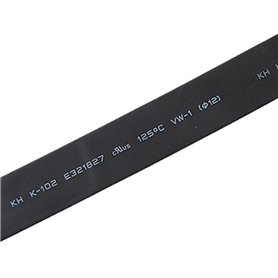 sourcingmap Gaine thermorétractable Enroulement de fil Tube Thermorétractable Noir 3mètres 12mm Dia
