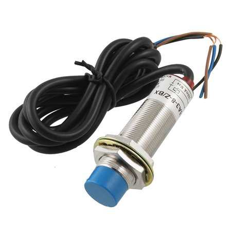 sourcing map LJ18A3-8-Z/BX DC6-36V 8mm Tubular Inductif Proximité Capteur Interrupteur Détecteur NPN