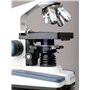 Microscope trinoculaire de laboratoire à LED 40X-2500X avec scène mécanique 3D à 2 couches