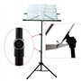 Rayzm Partition en Livres, Support Portable Sturdy Support Métal Pliant avec Sac Transport, Hauteur Ajustable, Charge Max 1.5kgs