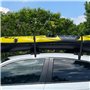 Barres de toit de voiture, galerie de toit souple pour voiture - Porte-bagages de toit en tissu Oxford en mousse EVA antidérapan