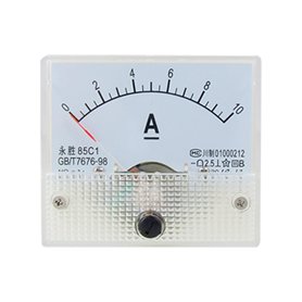 sourcing map Analogique Courant Panneau Mètre DC 0-10A 85C1A Ampèremètre pour Automobile Circuit Test Charge Batterie Ampère Tes