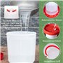 Anjing Set d’Abreuvoir de 3 L et Mangeoire de 3Kg,Mangeoire pour Poussins, Kit d'abreuvoir, Mangeoire pour volaille, Abreuvoir p