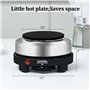 Artilife Artilife Petite plaque chauffante électrique portable 500 W 500 W Taille parfaite pour casserole à moka 110 V