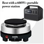 Artilife Artilife Petite plaque chauffante électrique portable 500 W 500 W Taille parfaite pour casserole à moka 110 V