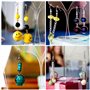 CHRORINE 2940 Pcs Schmuck Basteln Zubehör Ohrringhaken Biegeringe Ohrringkarten für Schmuckherstellung Ohrringe Armband Halskett