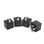 sourcing map 4pcs 5 Universel 48 V borne Relais Alimentation Noir 40A Prise pour Auto