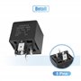 sourcing map 4pcs 5 Universel 48 V borne Relais Alimentation Noir 40A Prise pour Auto