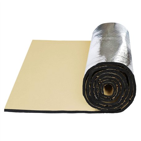 sourcing map Tapis d'isolation Acoustique Voiture Porte Capot Moteur Isolant Thermique 10mm 79x20/200x50cm