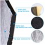 sourcing map Tapis d'isolation Acoustique Voiture Porte Capot Moteur Isolant Thermique 10mm 79x20/200x50cm