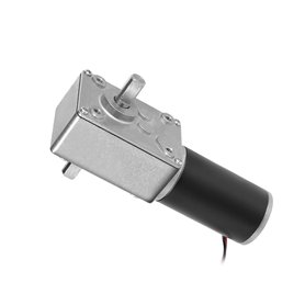 sourcing map Arbre Moteur Engrenage Vis Sans Fin Double DC 12V 30RPM Moteur Réduction Vitesse