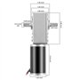sourcing map Arbre Moteur Engrenage Vis Sans Fin Double DC 12V 30RPM Moteur Réduction Vitesse