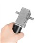 sourcing map Arbre Moteur Engrenage Vis Sans Fin Double DC 12V 30RPM Moteur Réduction Vitesse