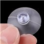 sourcingmap 60pcs Ventouses Anti-collision Transparente en Caoutchouc pour Verre Bureau Maison Coussinet Suspension à Ventouse 1