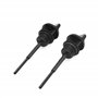 sourcing map 2pcs Jauge de Niveau d'huile de réservoir de Moteur de Moto en Plastique Noir pour GY6 125