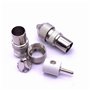 WANGCL Lot de 10 fiches coaxiales en métal pour antenne TV, 5 x femelles et 5 x mâles pour antenne TV, connecteurs coaxiaux/coax