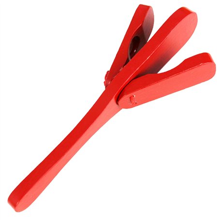 A-Star Clapet de castagnettes traditionnel en bois rouge