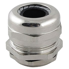 sourcing map Presse-étoupe M25 en acier inoxydable argenté 10