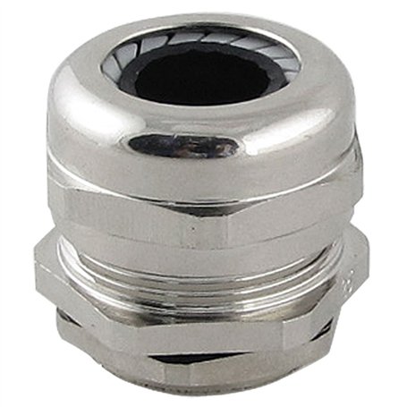 sourcing map Presse-étoupe M25 en acier inoxydable argenté 10