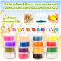 Snarflun 34 Pâte À Modeler pour Enfants avec 12 Pots, Cuisine Gâteau Pour Enfants, Accessoires de Gâteau Bricolage,Outils de Pât
