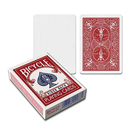 Jeu bicycle dos Rouge/ face Blanche