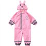 LIVACASA Imperméable à Capuche Enfant avec Bande Rétro-réfléchissante Poncho Pluie Fille Combinaison de Pluie Garçon 3-10ans Cap