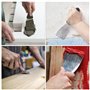 CODIRATO 4 PCS Couteau à Mastic INOX Couteau à Enduire en Métal Spatule Bricolage Durable Spatule Enduit Lissage Professionnel S
