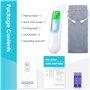 Thermometre Frontal Adulte, KKmier Thermomètre Infrarouge sans contact Thermomètre médical Frontal et Auriculaire avec Alarme de