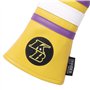 Couvre-club de golf en cuir PU souple jaune numéro 8 pour bois de parcours FW