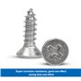 Lot de 200 vis à bois M3 x 10 mm - Petites vis à tête plate - Vis autotaraudeuses - Filetage complet